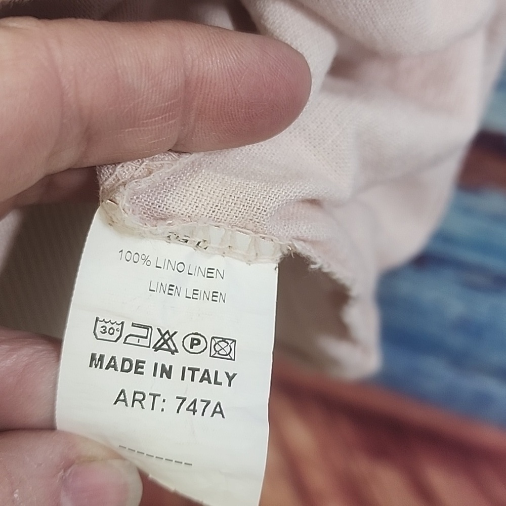 KARAMEL Italy 100% Linen Top O/S - Picture 5 of 5